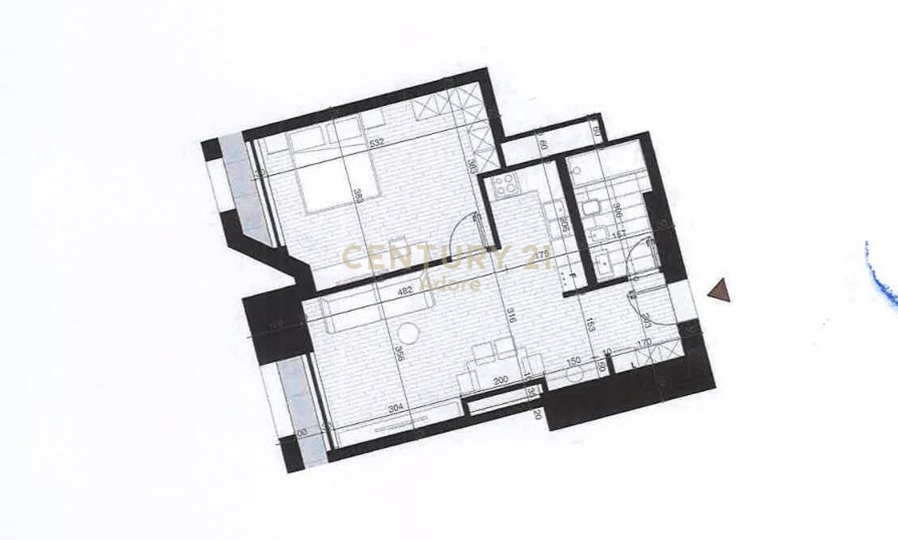 SHESIM APARTAMENT 1+1  TEK  NEW TOWER BOULEVARD, BULEVARDI I RI!