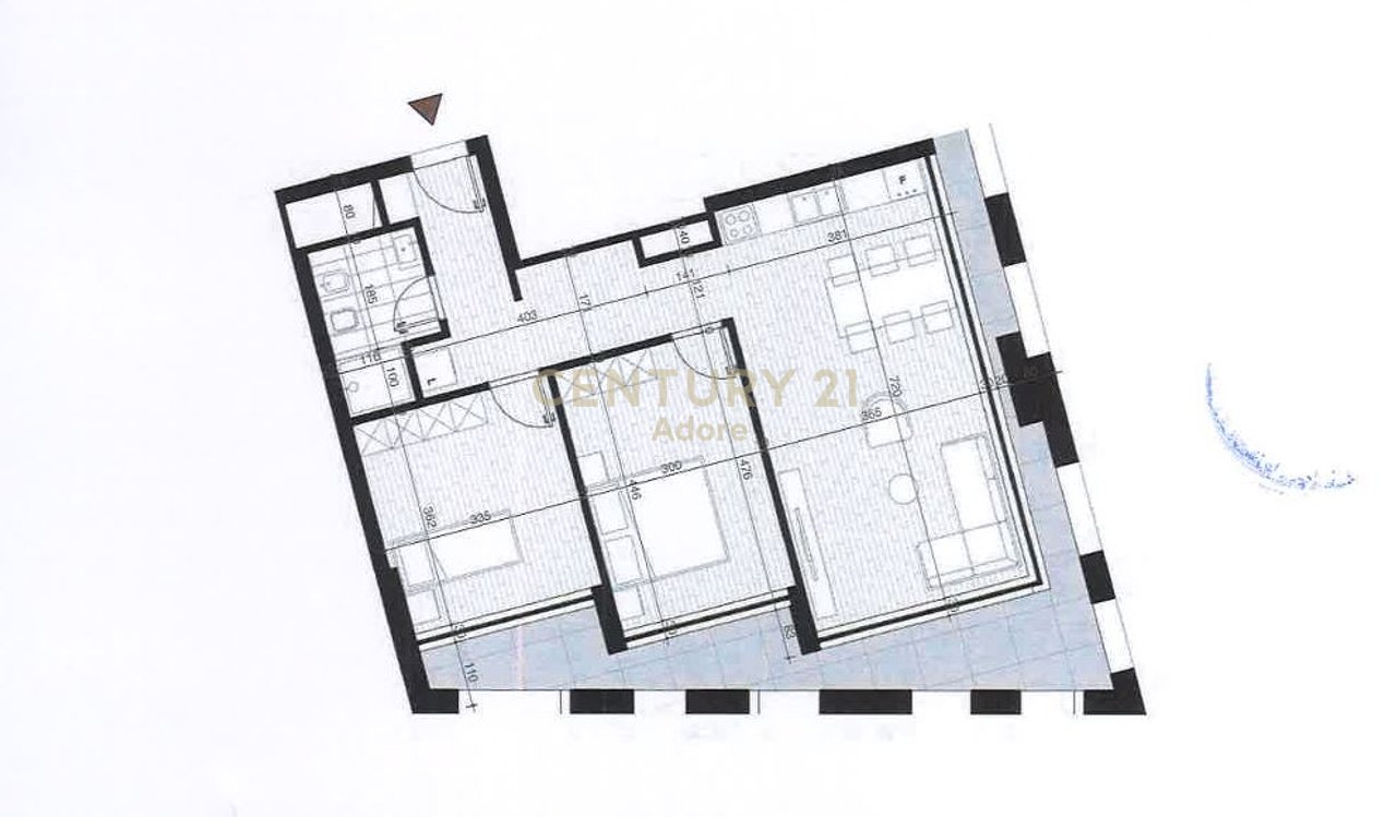 SHESIM APARTAMENT 2+1  TEK  NEW TOWER BOULEVARD, BULEVARDI I RI!