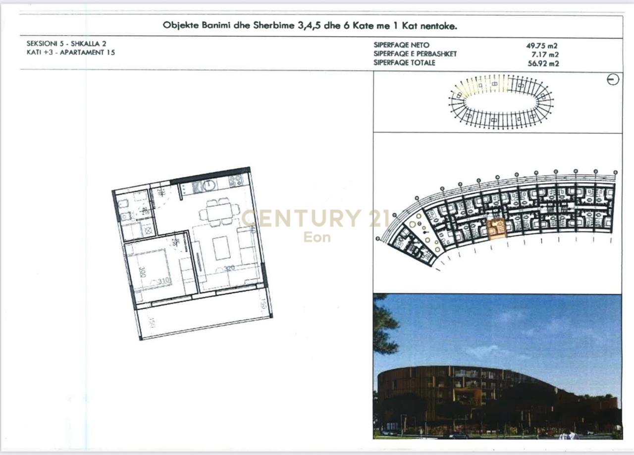 SHITET APARTAMENT 1+1 NE REZIDENCEN EON GOLEM!