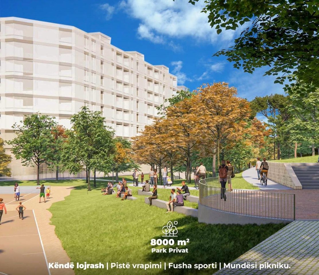 APARTAMENT 1+1 NE SHITJE TEK "FOREST RESIDENCE", SHKOZE !