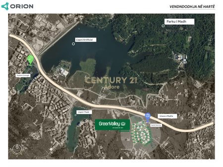 SHESIM APARTAMENT 3+1 ME DY POSTE PARKINGU TEK GREEN VALLEY!