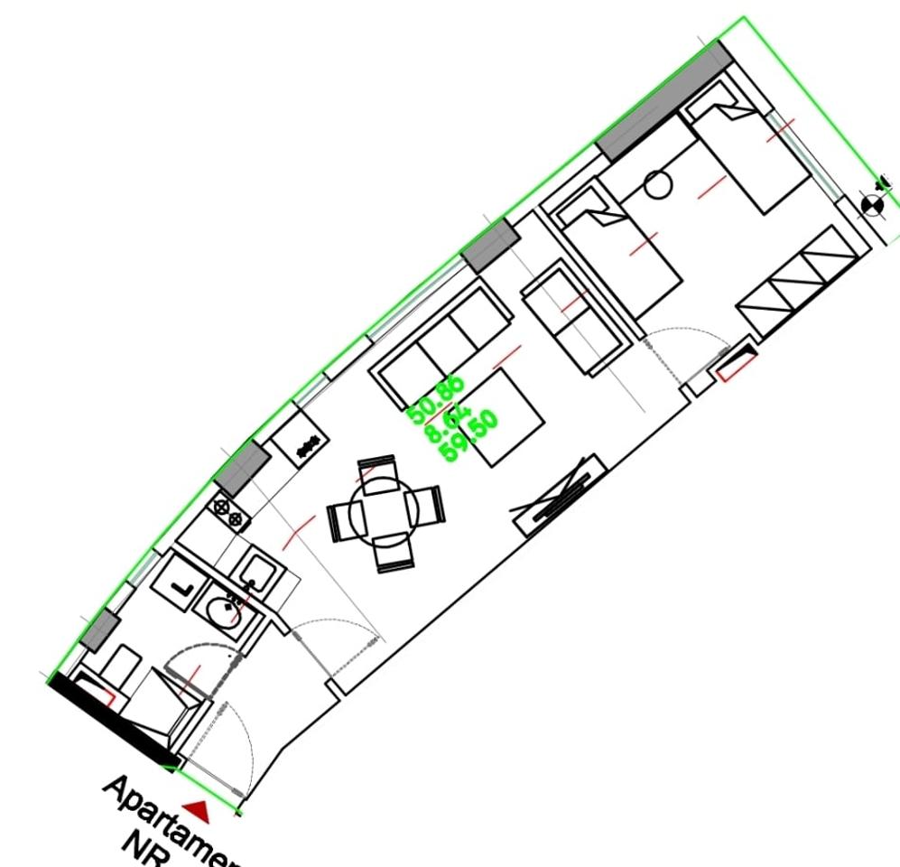 APARTMENT 1+1 IN STUDENT CITY!
