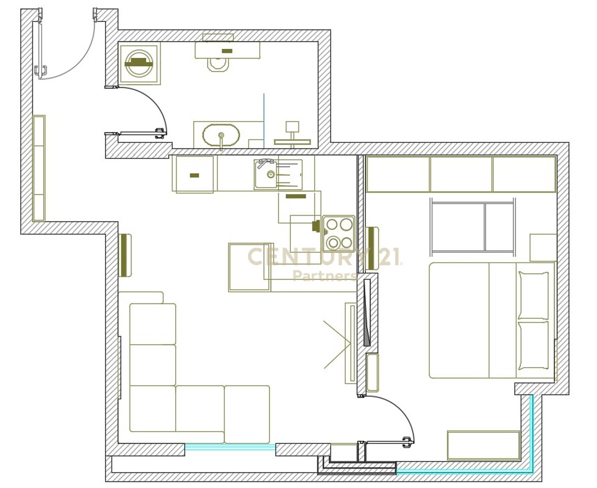 APARTMENT 1+1 FOR SALE VERY CLOSE TO THE DELIJORGJI COMPLEX