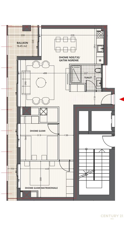 Shitet apartament 2+1 ne Vlora Marina