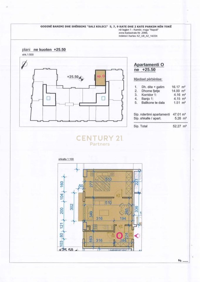 APARTMENT 1+1 FOR SALE IN KAMËZ!