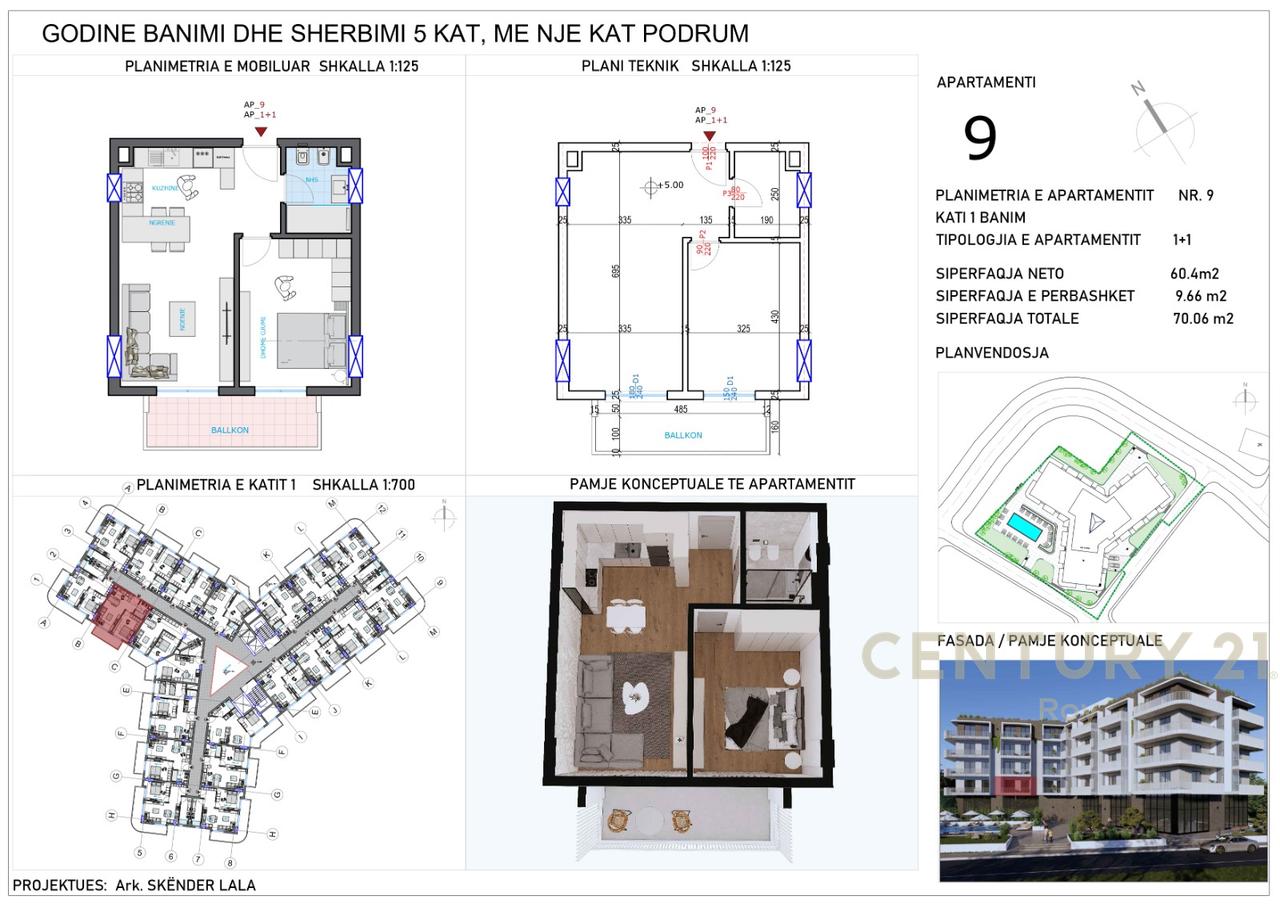 APPARTAMENTI IN VENDITA, NUOVA COSTRUZIONE A QERRET, POSSIBILITÀ DI PAGAMENTO A RATE DAL 30%!!!