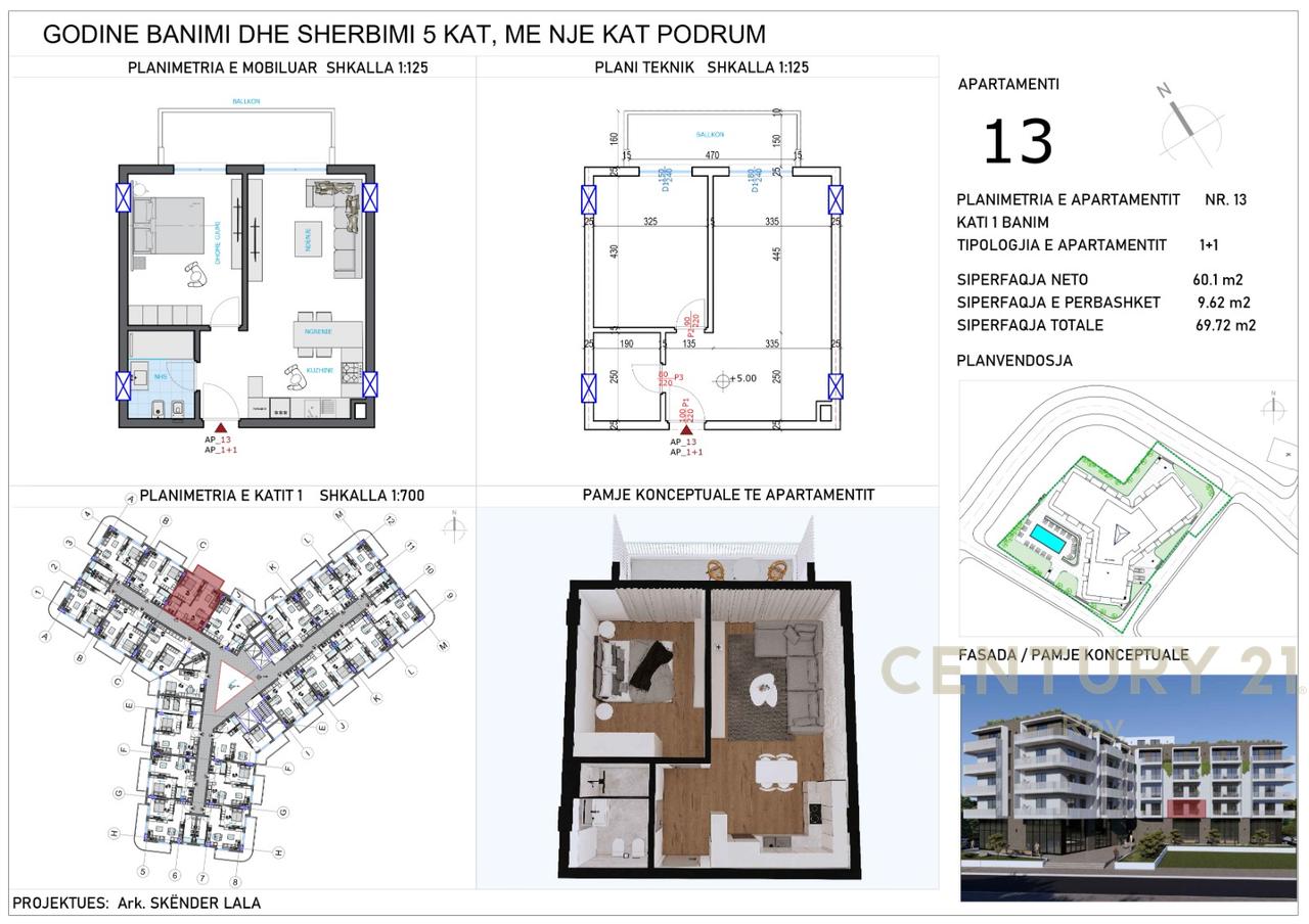 APPARTAMENTI IN VENDITA, NUOVA COSTRUZIONE A QERRET, POSSIBILITÀ DI PAGAMENTO A RATE A PARTIRE DAL 30%!!!