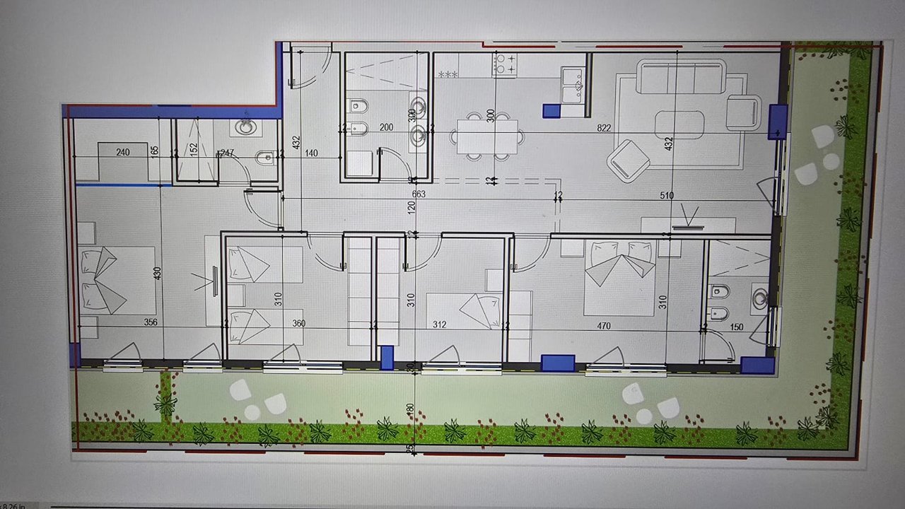 Appartamento 4+1+3 in vendita alla Torre Bianca a Komuna e Parisit