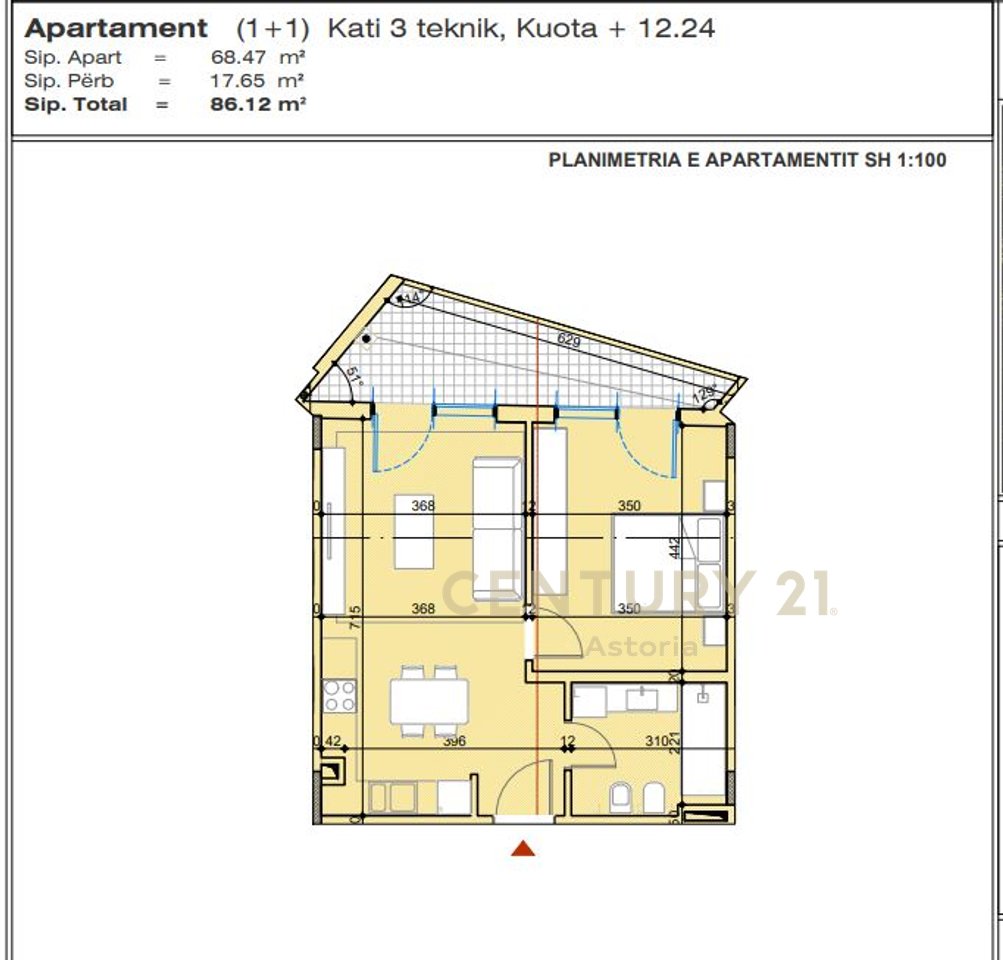 Modern 1+1 apartment near Artificial Lake and Dry Lake