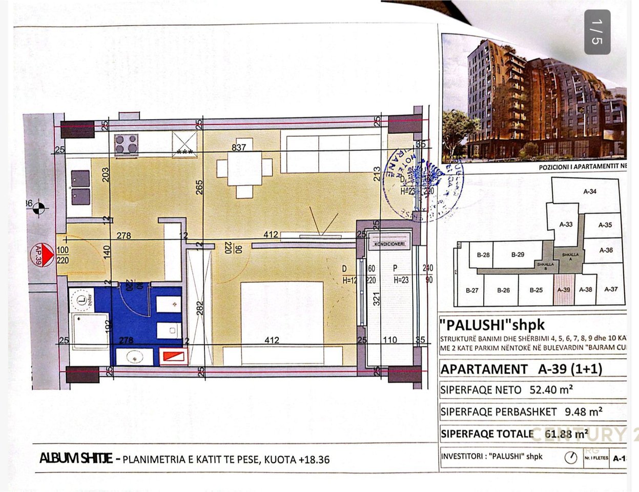 Apartament në zonën e maternitetit të ri!
