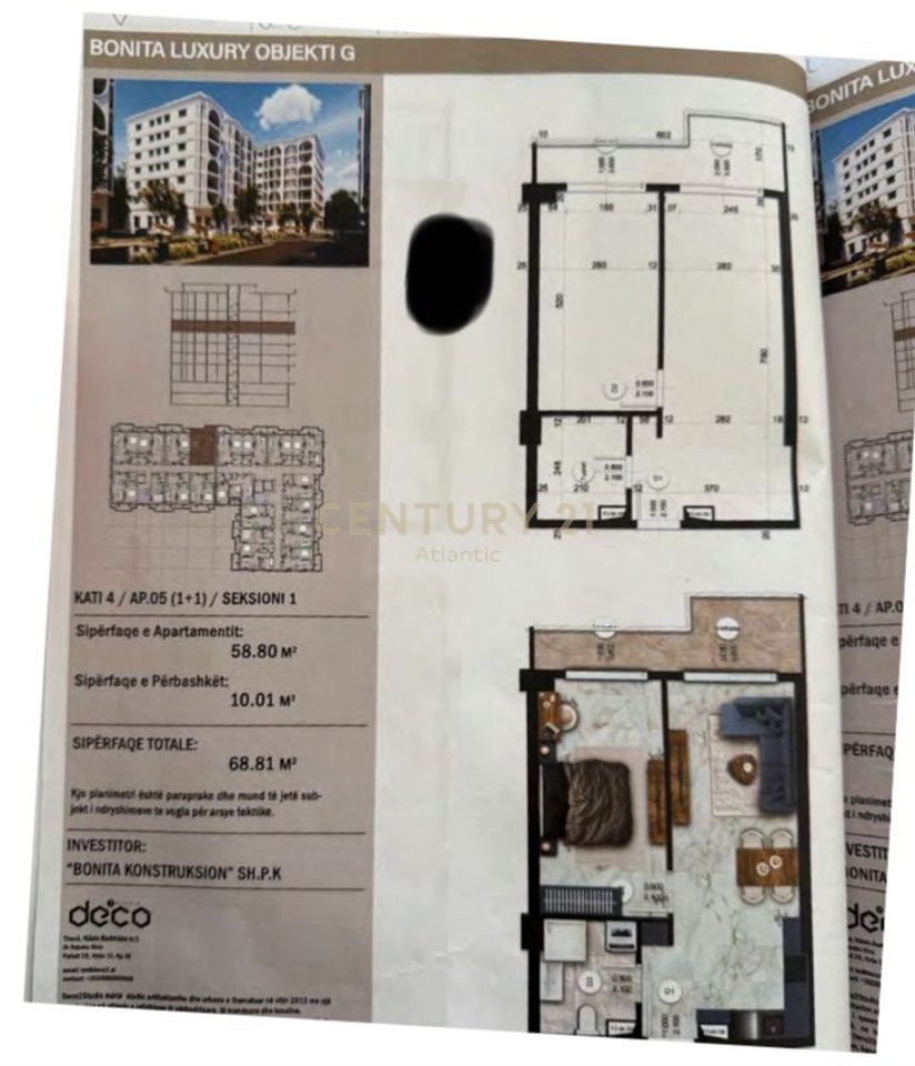 Apartament 1+1 Për Shitje në Golem, Durrës - 82,572.00€ | 68.81 m²