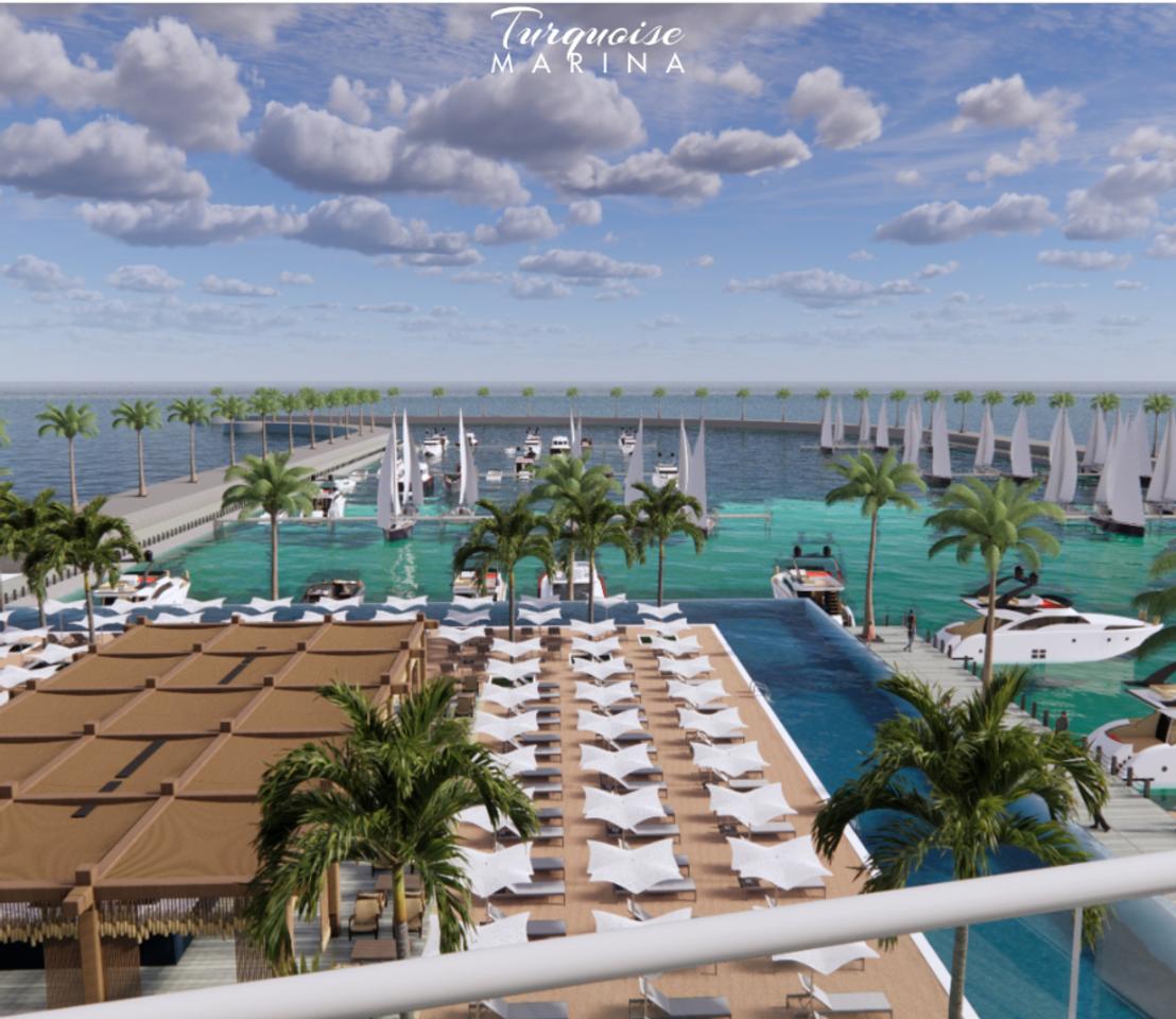 APARTMENT 1+1 WITH VERANDA AT TURQUOISE MARINA, LALEZ BAY!