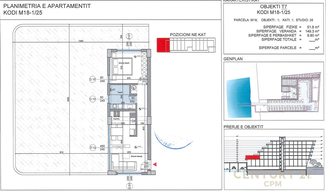 APARTMENT 1+1 WITH VERANDA AT TURQUOISE MARINA, LALEZ BAY!