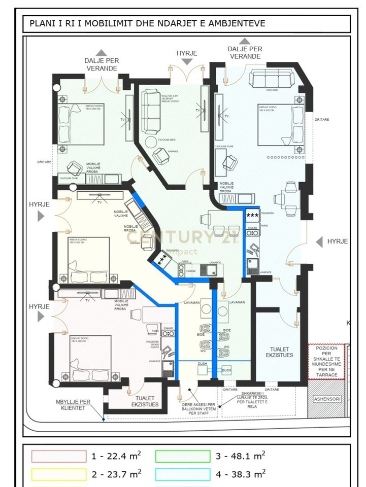 Hotel në Shitje në Myslym Shyri, Tiranë - 527.5m nga SHESHI SKENDERBEJ !