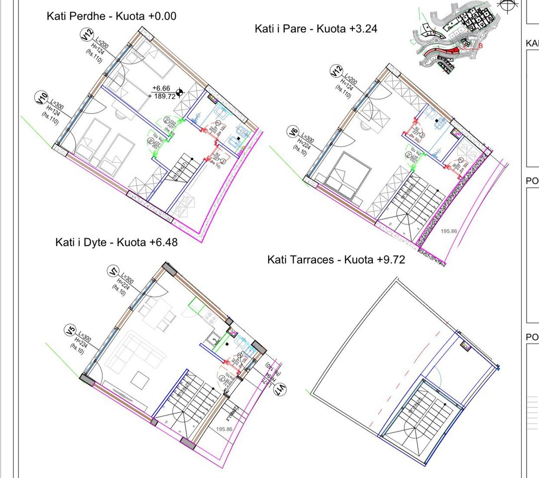 Triplex 3+1 for sale at Kodra e Diellit Residence 2