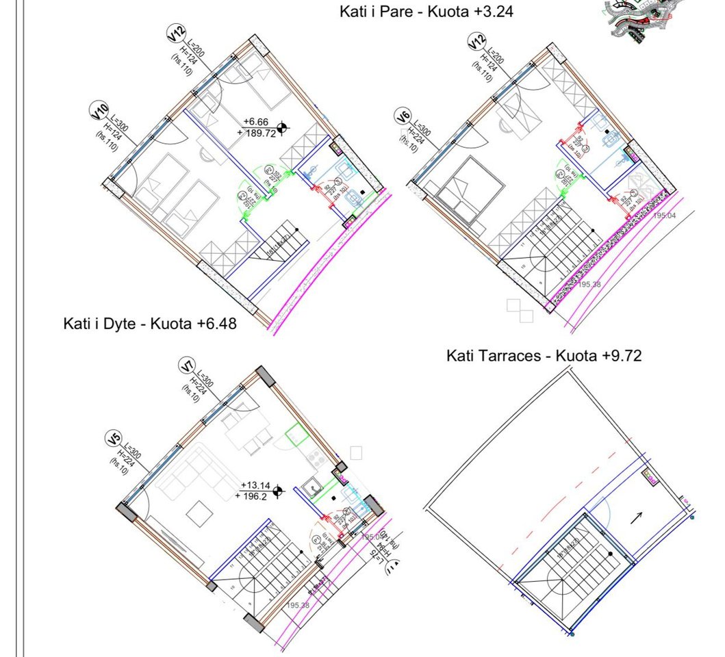 Triplex 3+1 for sale at Kodra e Diellit Residence 2