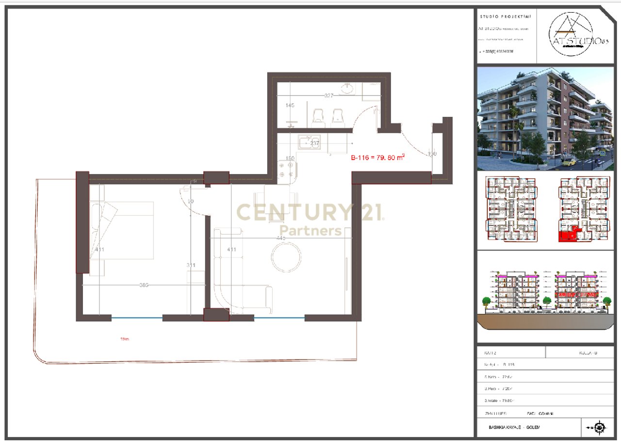 SHITET APARTAMENT 1+1 NË GOLEM – CMIM KLERINGU, PRANË PLAZHIT