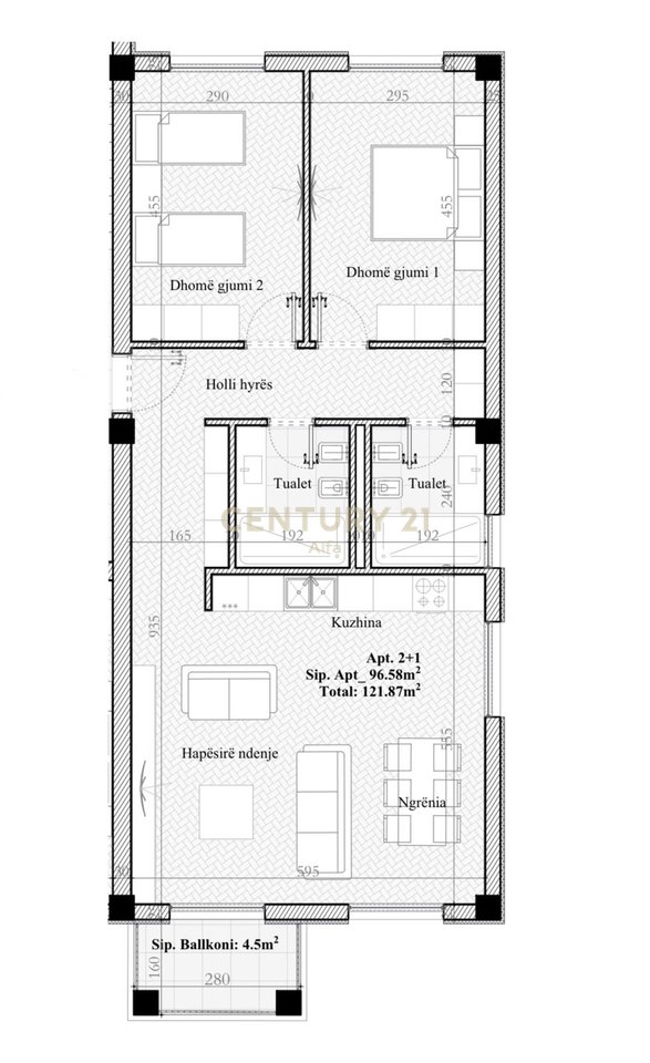 Shitet apartament 2+1+2 tek Rolling Hills Liqeni-Farke!
