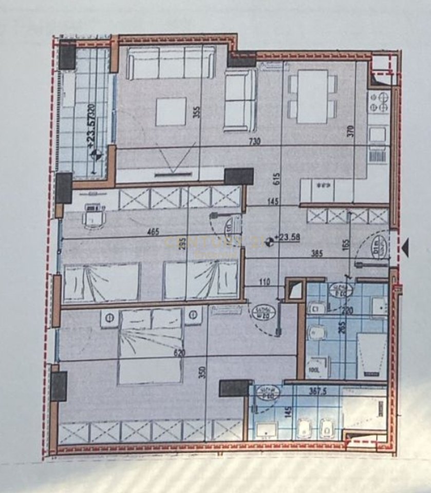 Apartament 2+1+2 per Shitje te Bulevardi I Ri