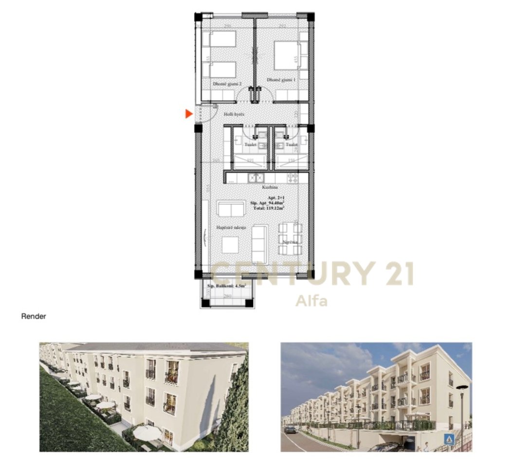 Apartment 2+1+2 for sale at Rolling Hills Lake