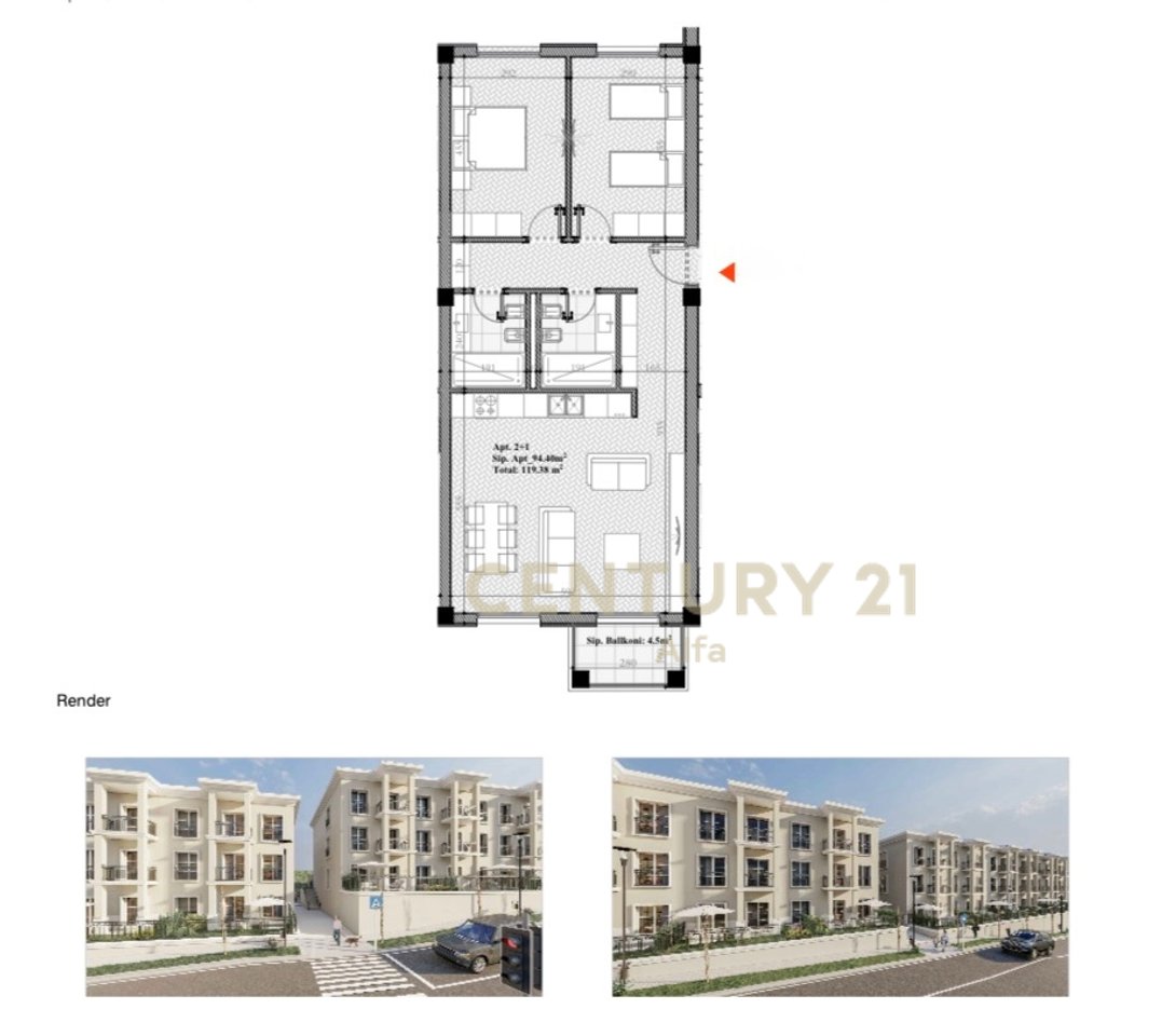 Apartment 2+1+2 for sale at Rolling Hills Lake