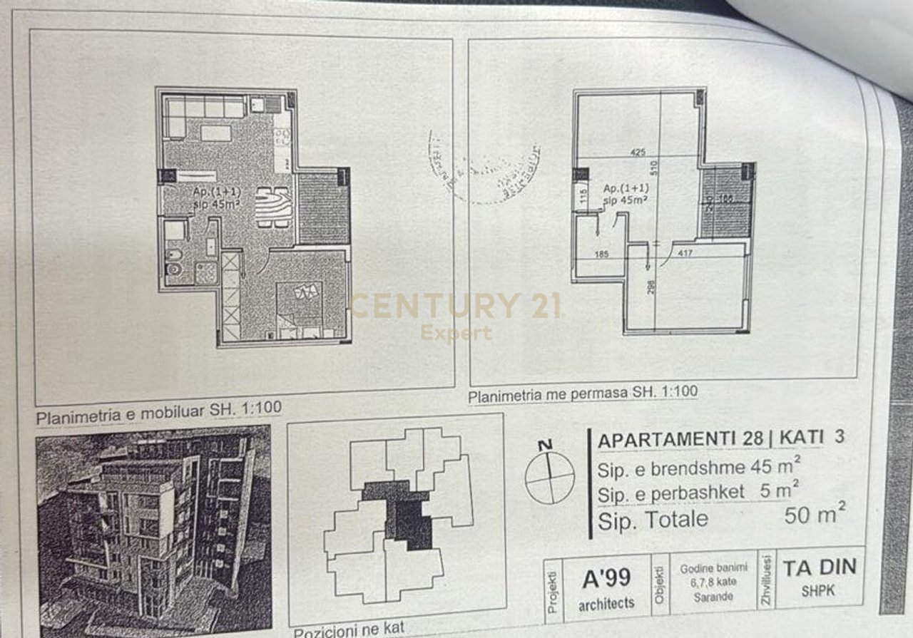SARANDË, WE ARE SELLING A 1+1 APARTMENT IN LIMIONI PORT
