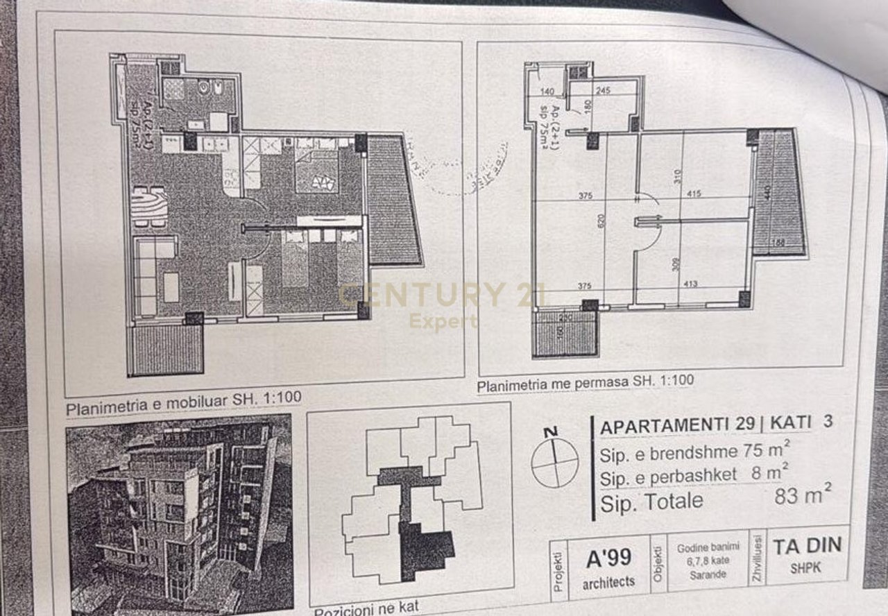 SARANDË, SHESIM APARTAMENT 2+1 NË PORTIN E LIMIONIT