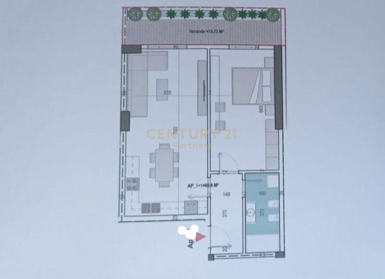 APARTAMENT 1+1 + Verande NE SHITJE NE PASKUQAN
MUNDESI PAGESE ME KESTE