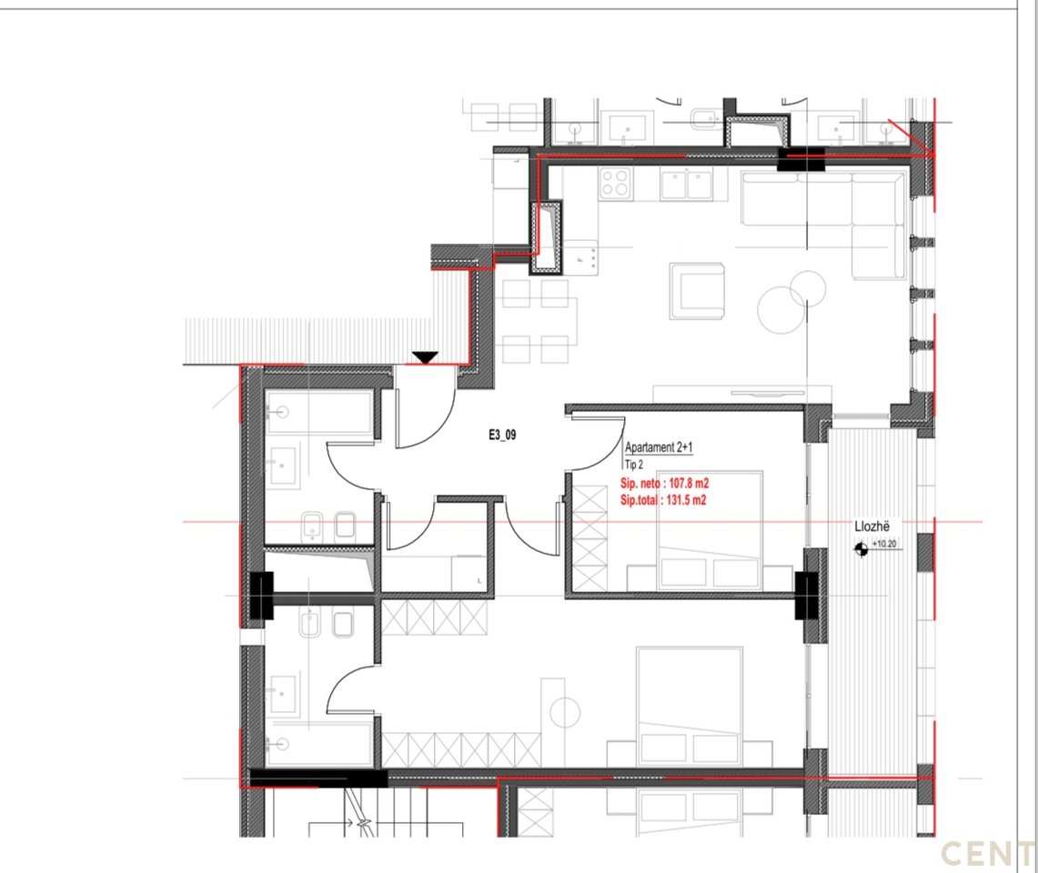 Appartamento 2+1+2 in Vendita – Morina City, Dhërmi!