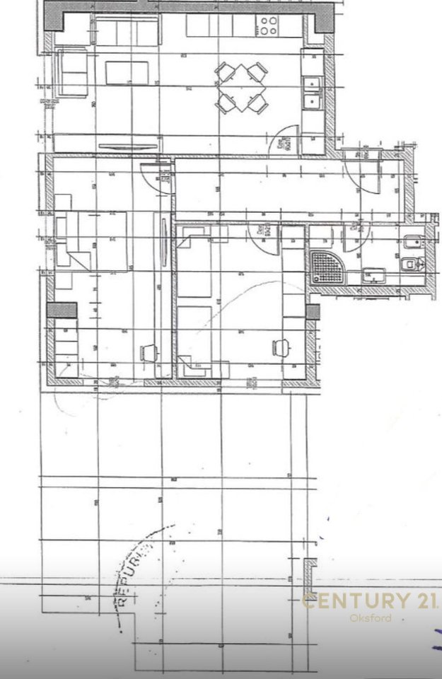 SHITET APARTAMENT 2+1 ME VERAND NE ASTIR