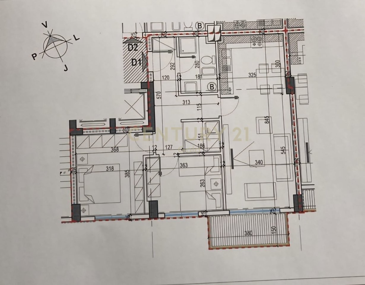 APARTMENT 2+1+2 FOR SALE IN COMPLEX E-88, LAPRAKE!