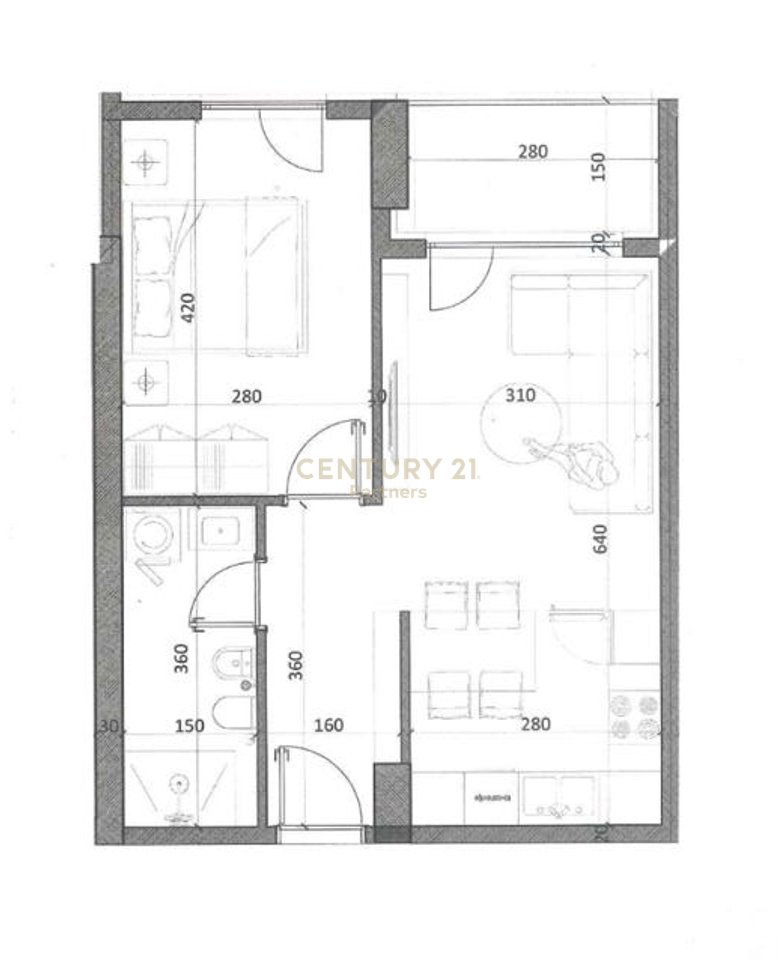 APARTAMENT 1+1 NË SHITJE NË KAMËZ QENDER – NDËRTIM I RI