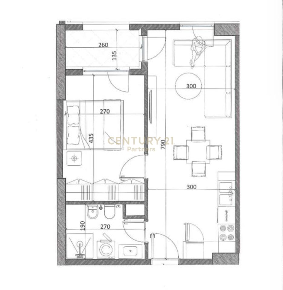 APARTAMENT 1+1 NË SHITJE NË KAMËZ QENDER – NDËRTIM I RI