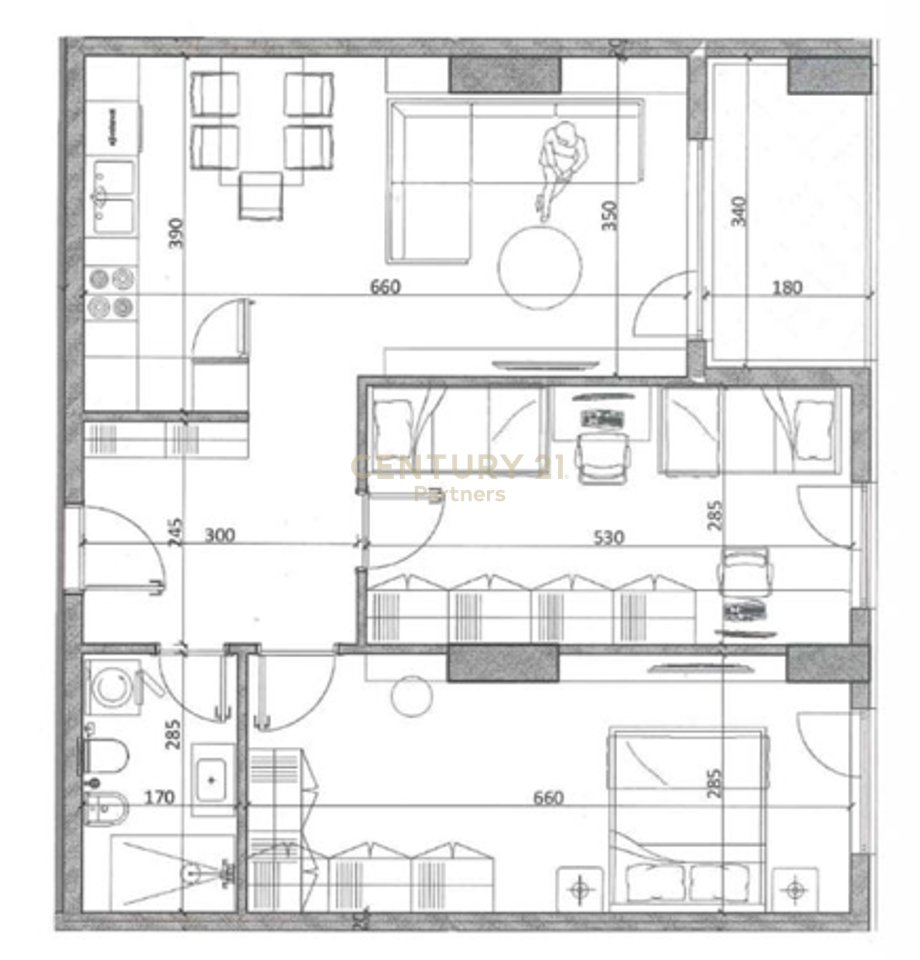 APARTAMENT 2+1 NË SHITJE NË KAMËZ QENDËR – NDËRTIM I RI