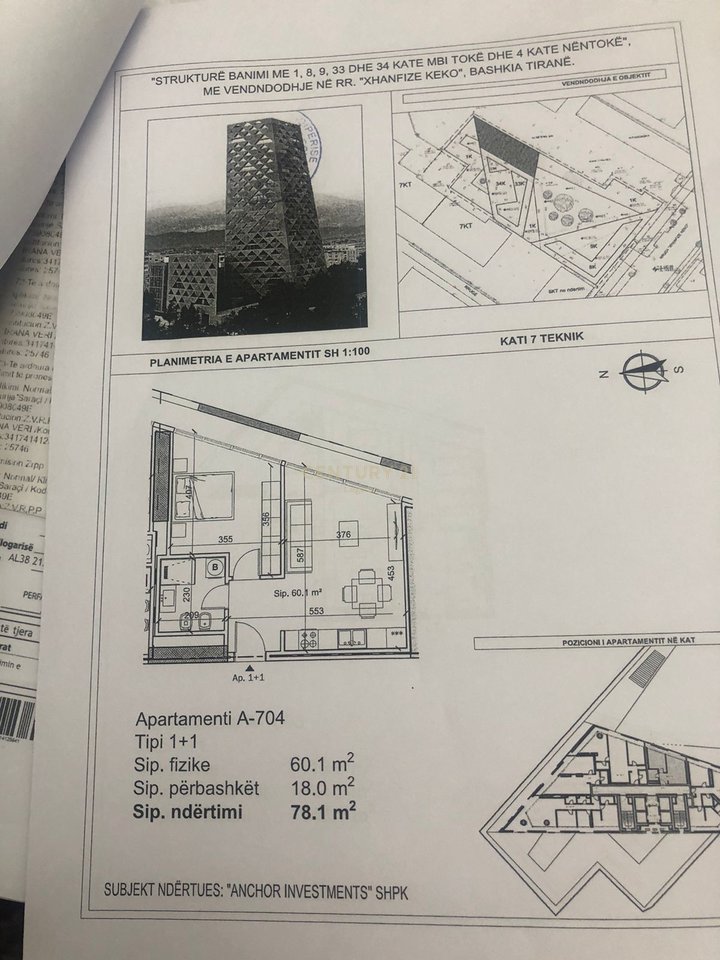 Apartament Modern 1+1 për Shitje tek Tirana Tower – Komfort &amp; Stil në Çdo Detaj