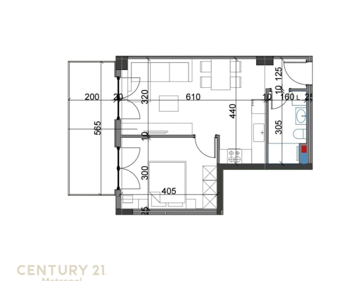 Shitet apartament 1+1 tek VIVA Kompleks