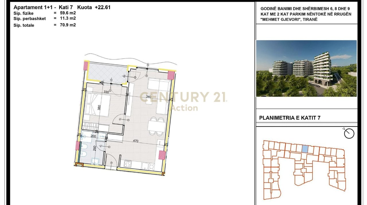 🏡 Ofrohet për shitje apartament 1+1 te Aluna Residence!