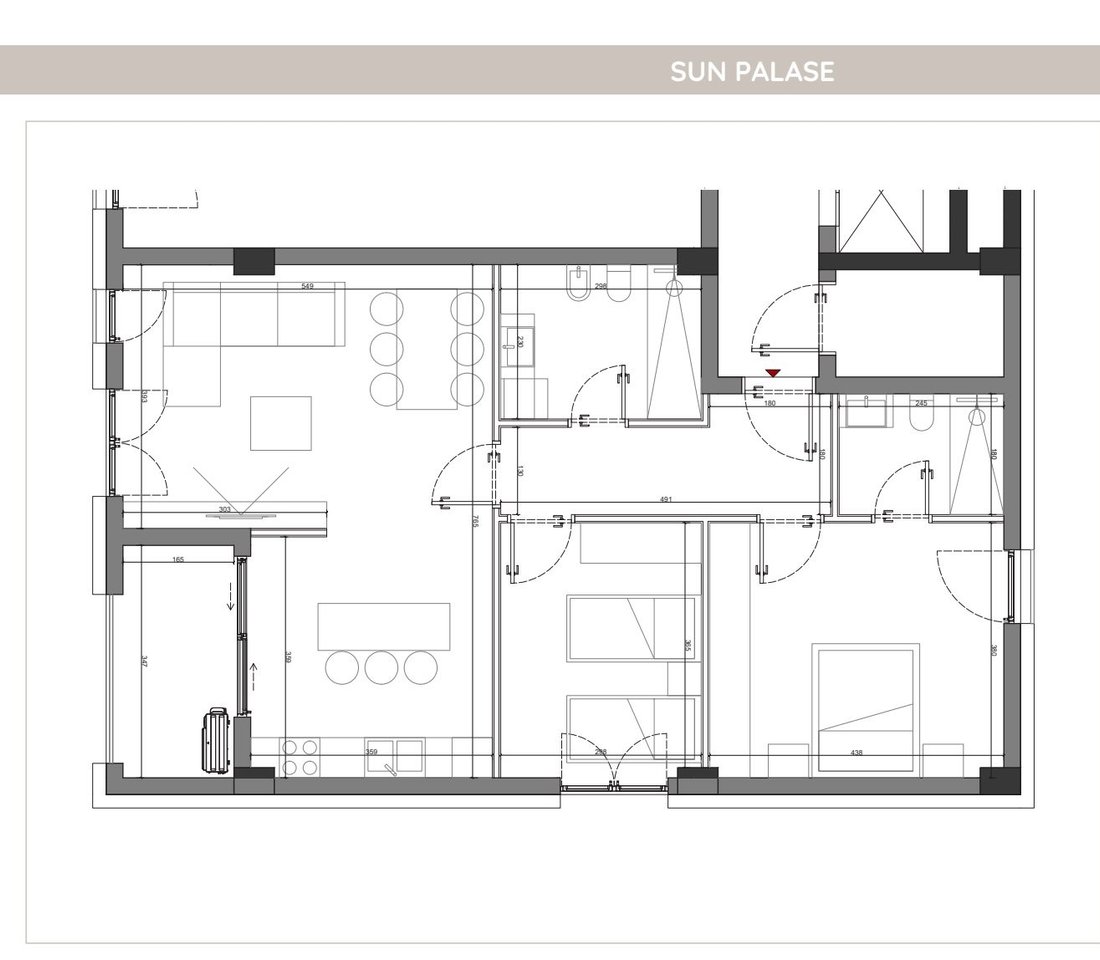 APARTAMENT 2+1+2 NE SHITJE,NE REZIDENCEN SUN PALASE!