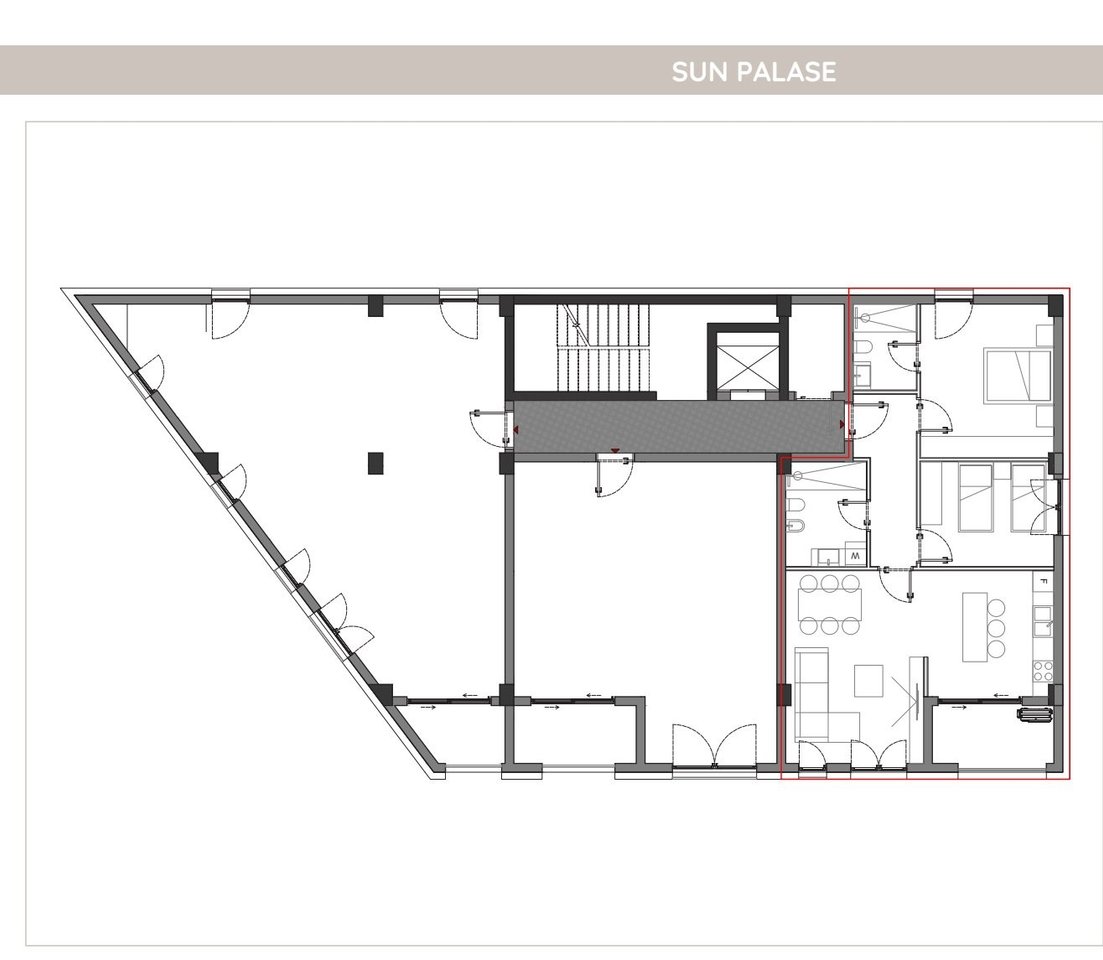 APARTAMENT 2+1+2 NE SHITJE,NE REZIDENCEN SUN PALASE!