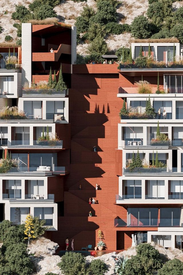 SHITET APARTAMENT 1+1 TEK REZIDENCA TERRA-ROSA, BORSH