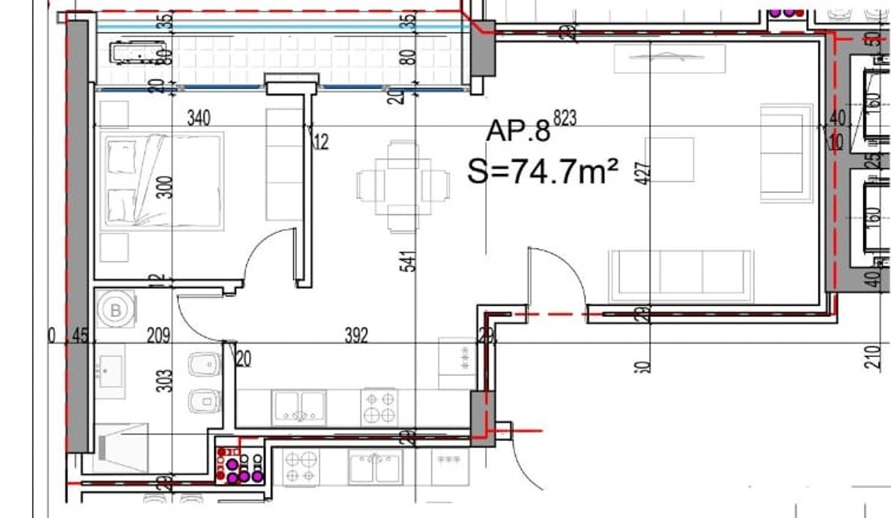APARTMENT 1+1 FOR SALE IN THE POSEIDON COMPLEX IN LUNGOMARE!