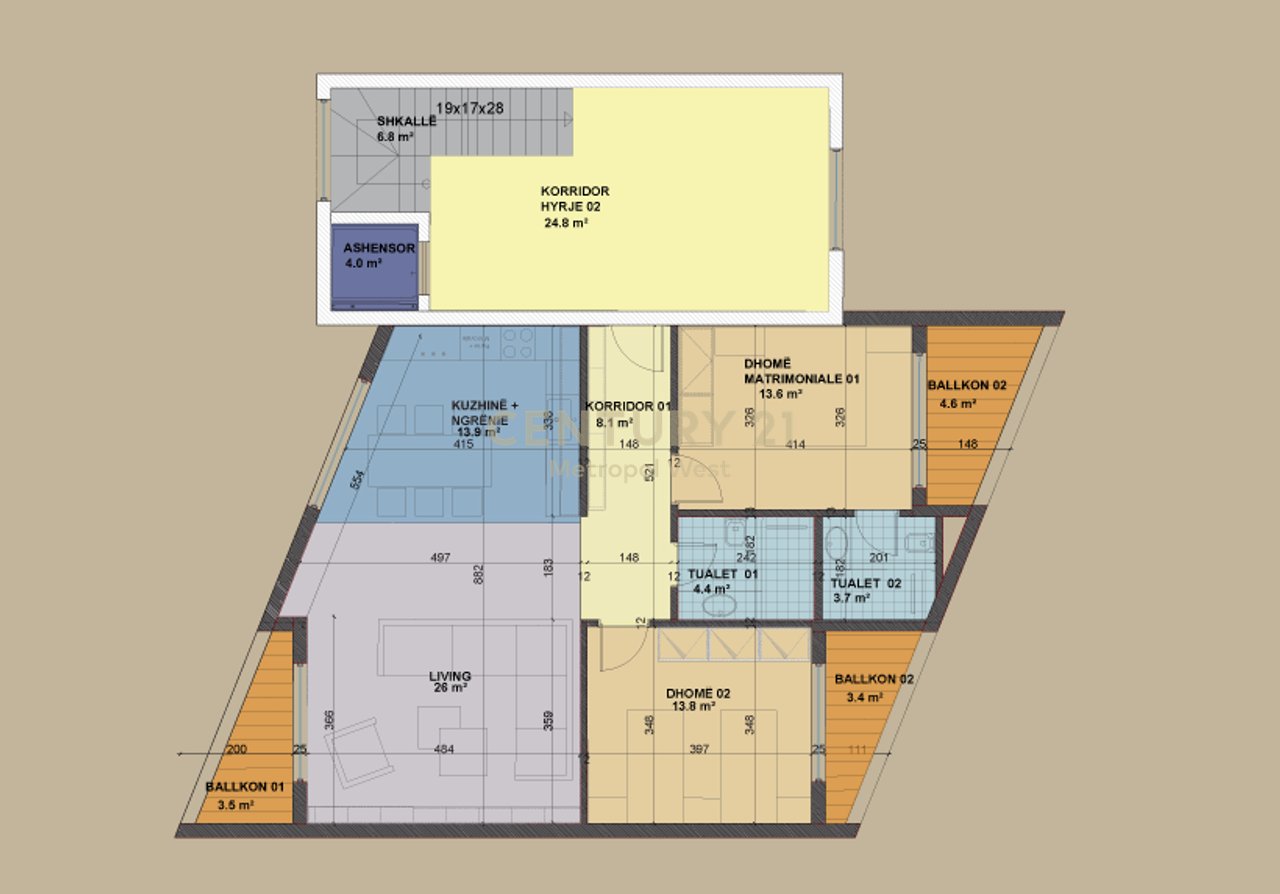 2+1 Apartment for sale in SeeHëna Residence - Mjull Bathore!