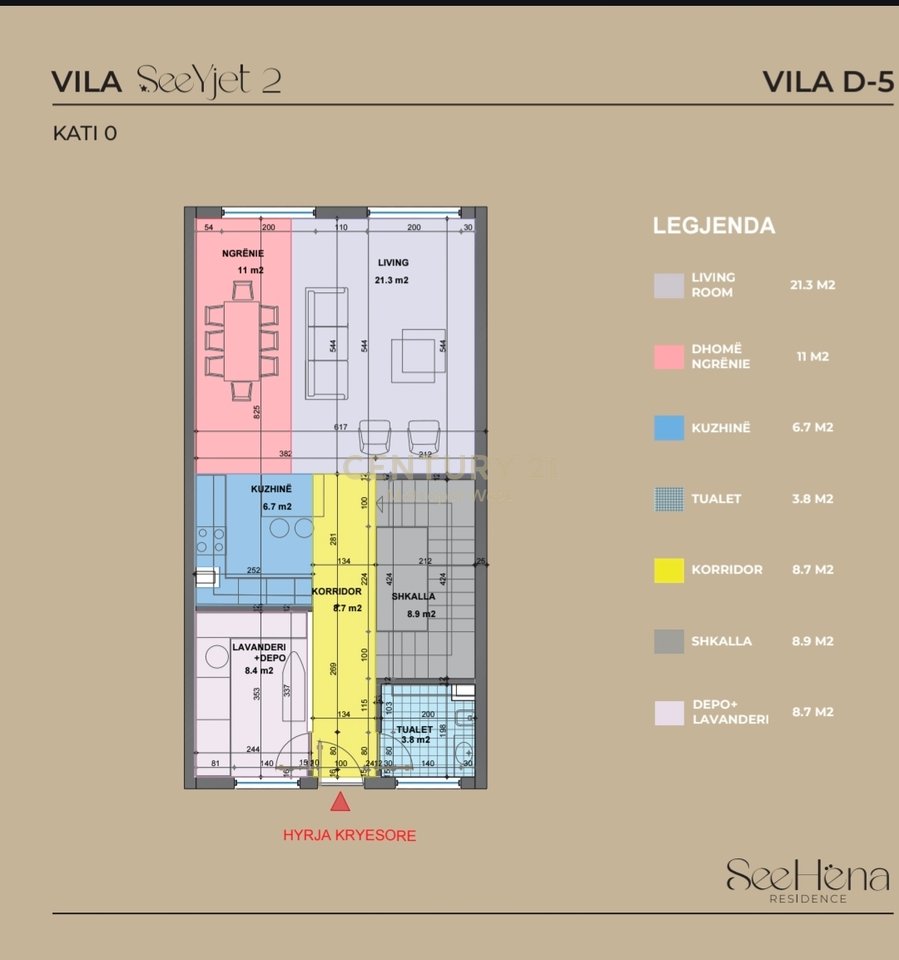 Villa a schiera in vendita a SeeHëna Residence - Mjull Bathore!