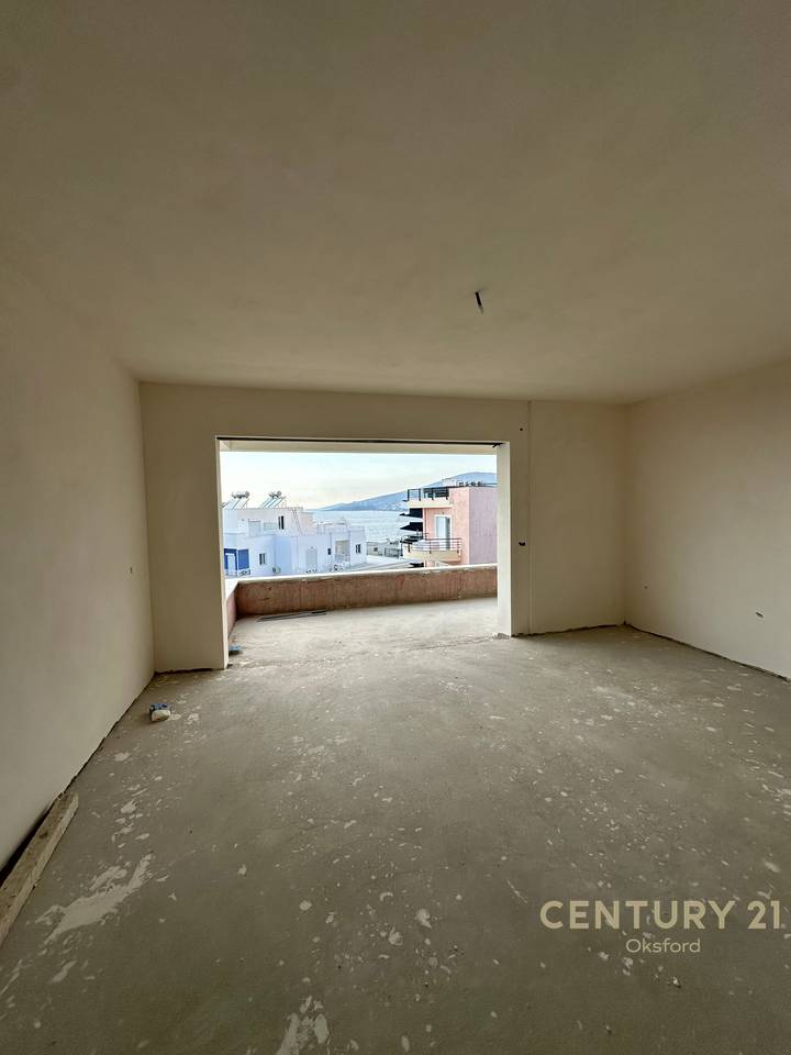 2+1+2 Apartment with Large Veranda for Sale in Saranda