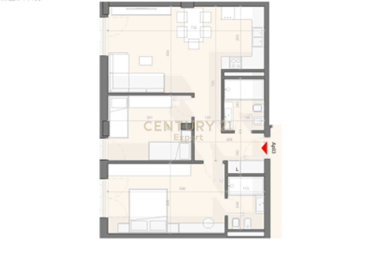 SHITET APARTAMENT 2+1+2 TE LAKEDIAMOND RESIDENCE