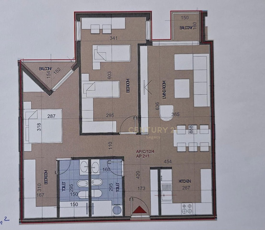 Shitet Apartament 2+1+2 në "Hora Vertikale Residence", Rruga Muhamet Gjollesha – Tiranë