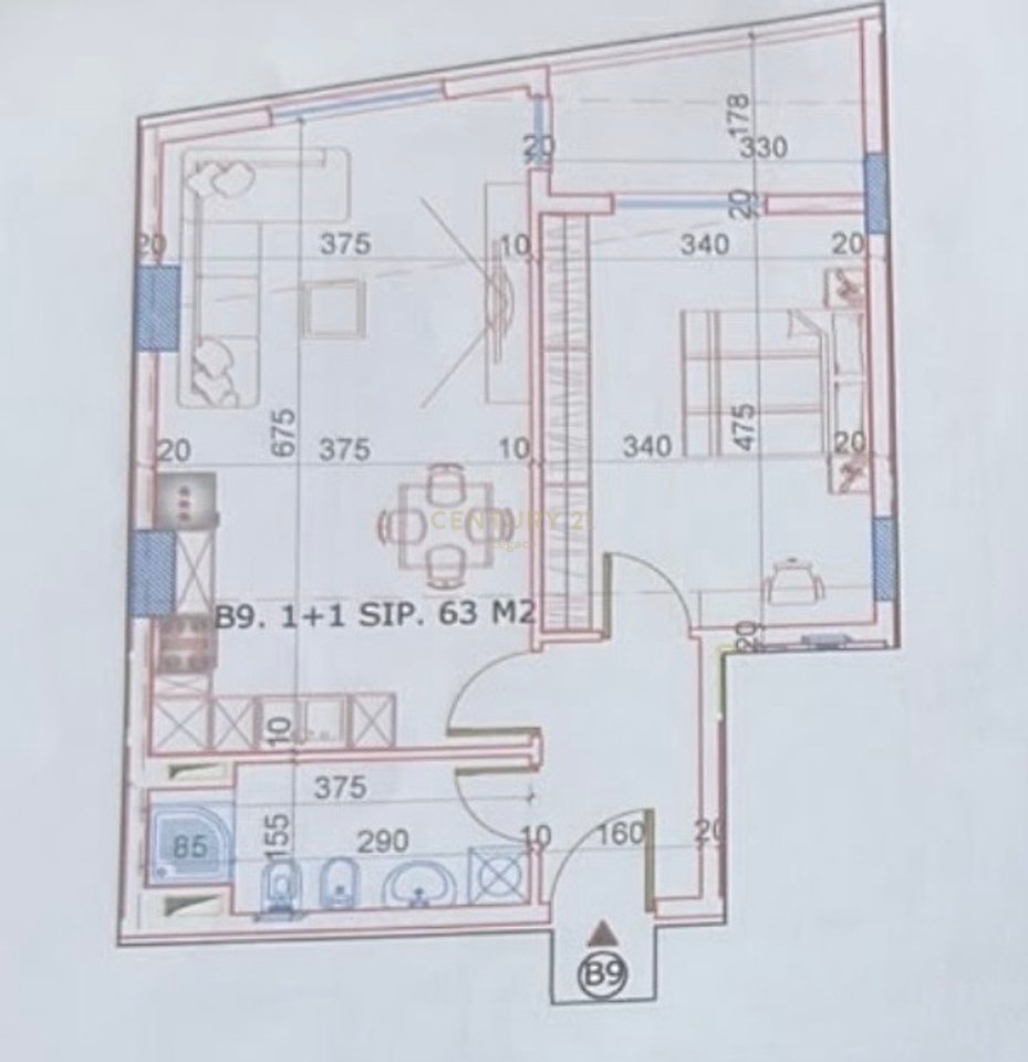 Shitet Apartament 1+1 Hallaci Residence 2
Paskuqan