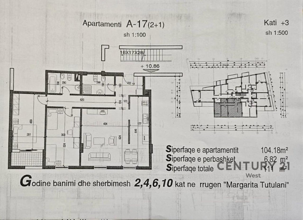 3+1+2 Space for Offices for Rent near the "Petro Nini Luarasi" High School