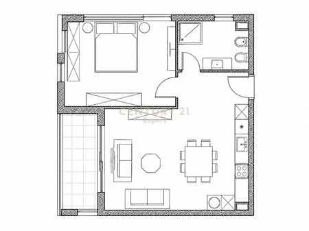 SHESIM APARTAMENT 1+1 NË RIVERSIDE RESIDENCES !!!