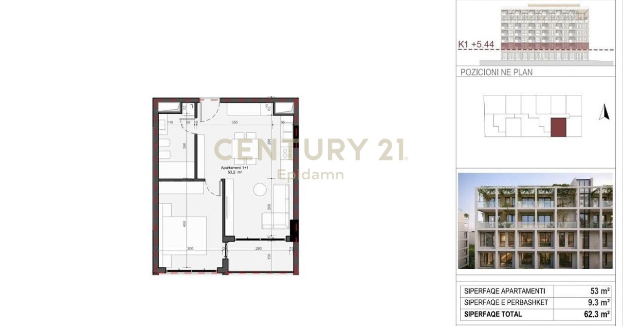 ESCLUSIVO! Appartamento 1+1 in vendita - Residenza "Mes Pishave" Mali i Robit!!